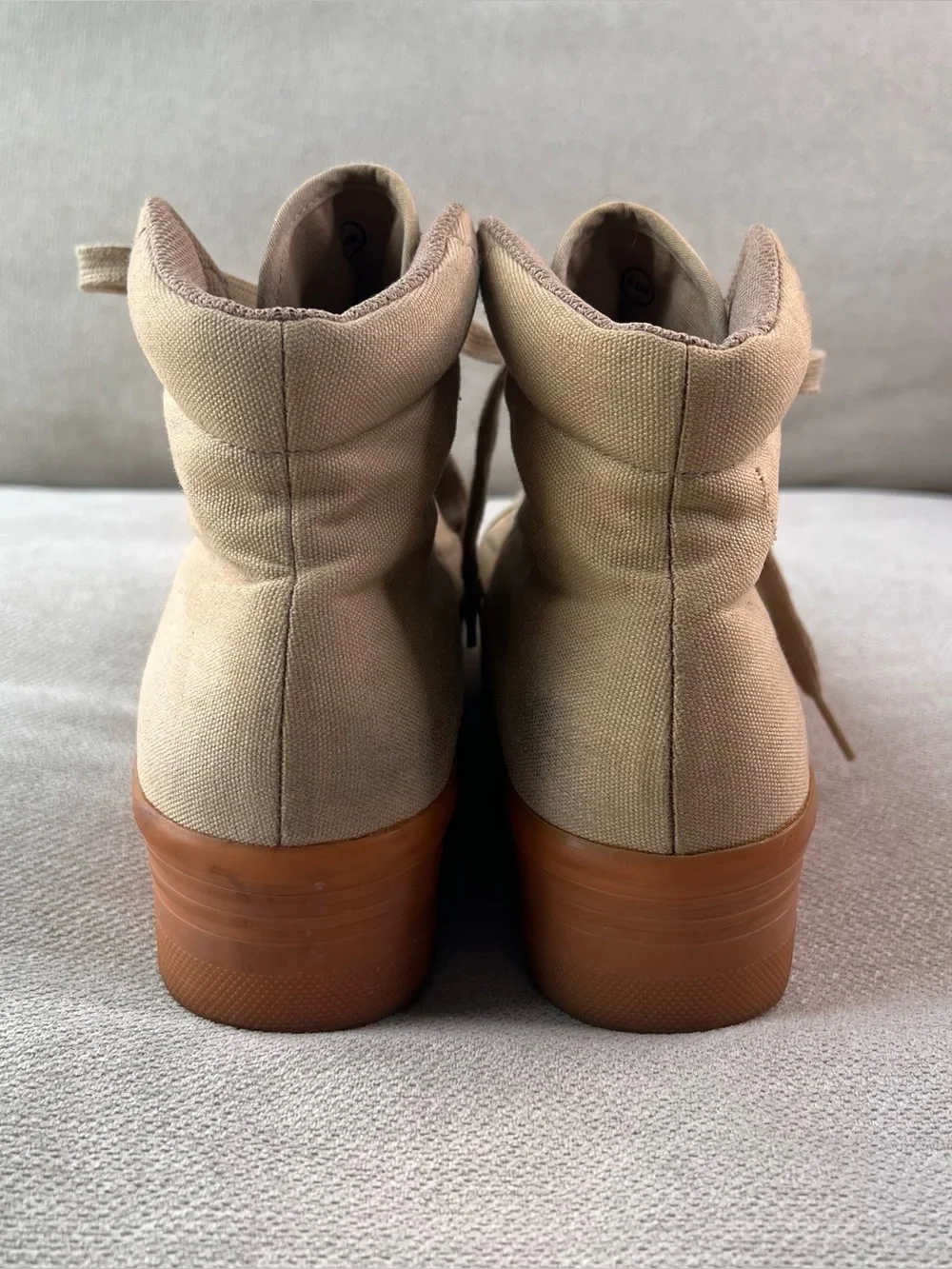 Jeffery Campbell JC Play Khaki Gum Sole Grunge Platform Sneakers Women’s 6